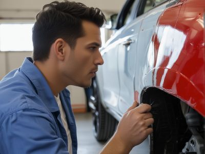Classic car restoration project showing attention to detail
